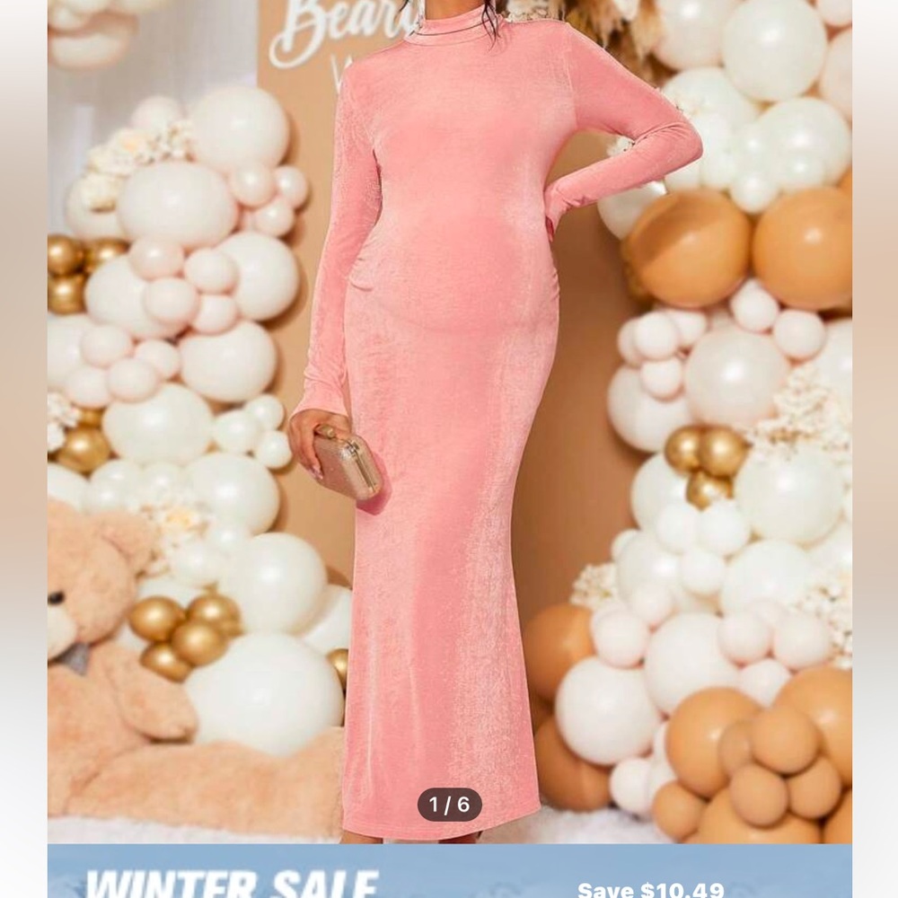 SHEIN Pink Sleeveless Mock Neck Bodycon Dress